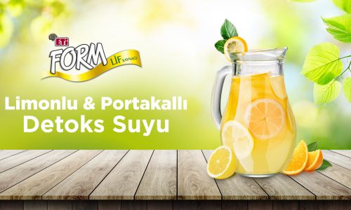 Portakalli Limonlu Detoks Suyu